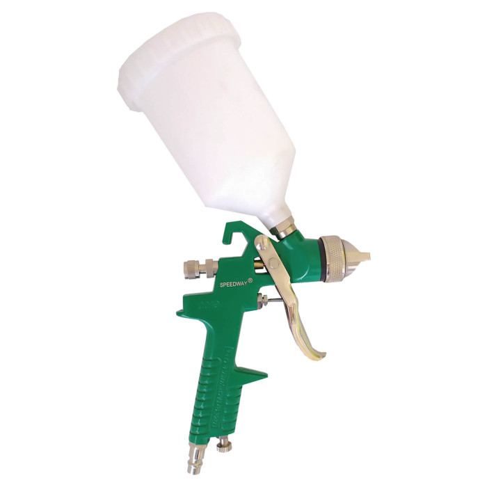 Пістолет для фарбування Speedway HVLP дюза 1.4 мм / зелений / Fachowiec