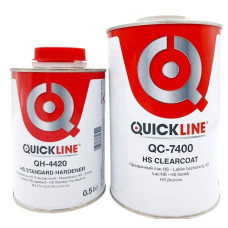 Акриловий лак 1,5л HS QUICK LINE QC-7400 зі стандартним затвердником QH-4420