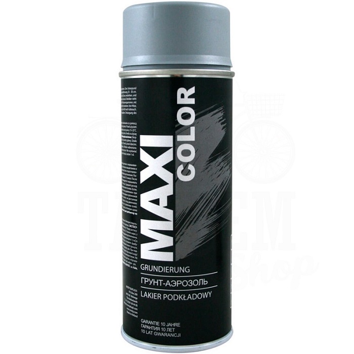 Грунт акриловий сірий 400 мл в аерозолі Maxi Color (арт.МХ0001)