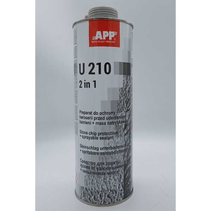 Засіб для захисту кузова з рідкоущільн. масою APP U210, сірий, 1л (арт. 050111)