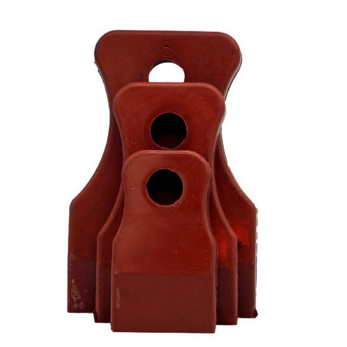 Набір гумових шпателів із стійкою до агресивних рідин гуми VTP, червоні, тверді 3шт., (1880)