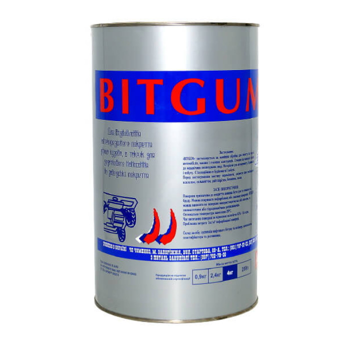 Мастика бітумна для кузова авто BITGUM 4кг