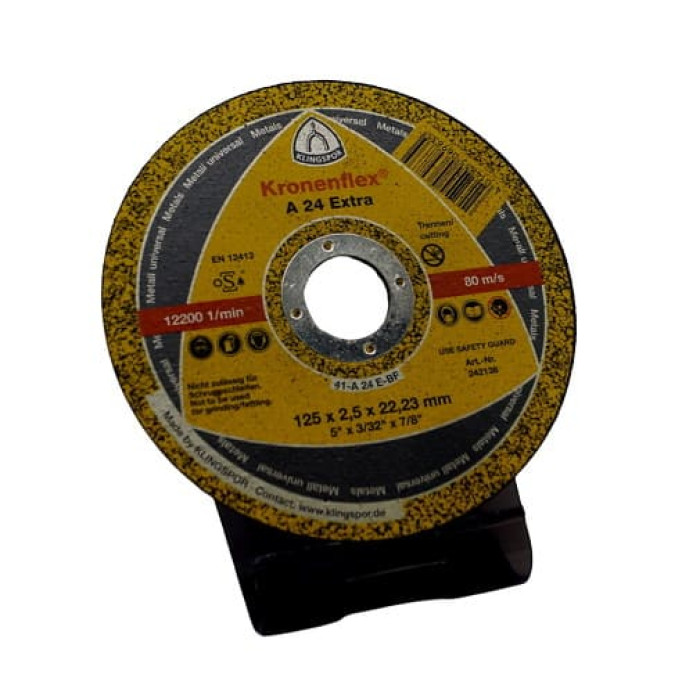 Диск відрізний 125х2, 5х22, 23 мм, KLINGSPOR KRONENFLEX A24 Extra (188463)