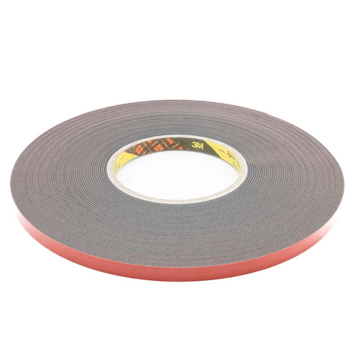 Двостороння клейка стрічка 3M 80319 PT 1100 чорна 1,1 мм * 9мм * 20м (ціна за метр)