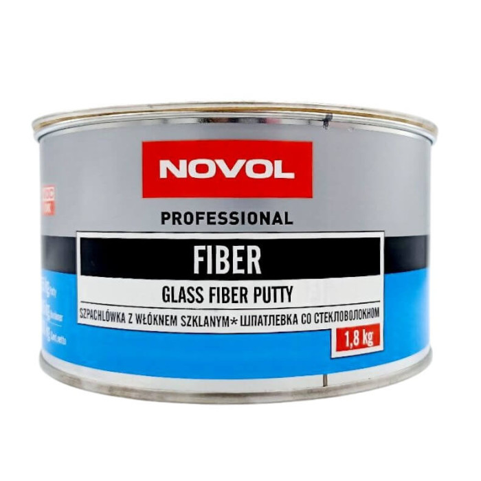 Шпаклівка 1.8кг зі скловолокном поліефірна NOVOL 