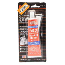 Герметик силіконовий ABRO RTV Silicone RED +343*C, червоний 85гр