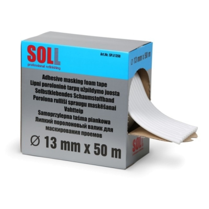 Стрічка поролонова для прорізів SOLL 13мм x 50м (арт. SPJ1350)