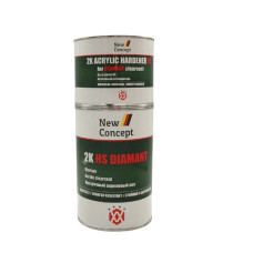 Прозорий акриловий лак New Concept 2K HS Diamant 10017 в комплекті із затверджувачем (1+0,5л)