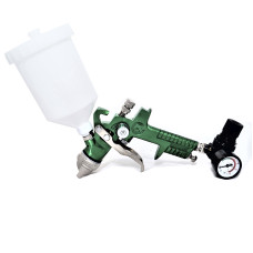 Краскопульт пневматичний HVLP, дюза 1.3мм, з манометром INTERTOOL PT-0102