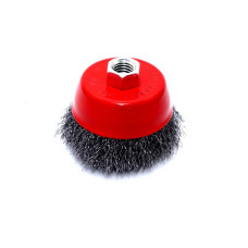 Щітка чашкова 75 мм, для УШМ, М14 (кручений дріт) INTERTOOL BT-1075