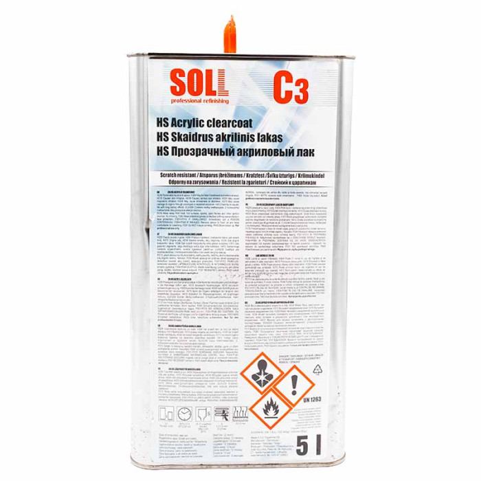 Акриловий лак HS SOLL C3, 5 л