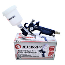 Краскопульт пневматичний HVLP міні, з дюзою 0.8мм, INTERTOOL PT-0101