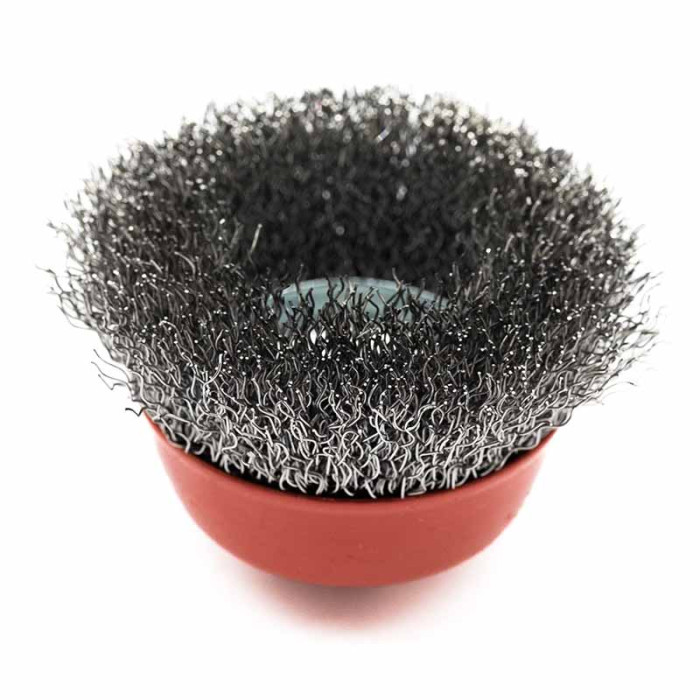 Щітка чашкова 65 мм, для УШМ, М14 (кручений дріт) INTERTOOL BT-1065