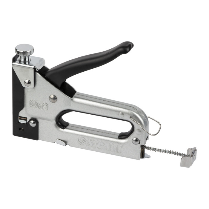 Степлер із регулятором для скоб 4-14мм хром SIGMA (арт. 2821021)