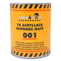Акрилова фарба CHAMALEON 001 1K матова чорна 1л (арт. 50010)