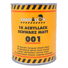 Акрилова фарба CHAMALEON 001 1K матова чорна 1л (арт. 50010)