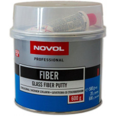 Шпаклівка 0,6 кг зі скловолокном поліефірна NOVOL 
