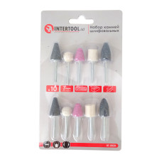 Набір маленьких шліфувальних каменів 10шт INTERTOOL BT-0020