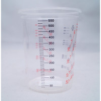 Мірна склянка для змішування фарб та лаків NCPro 600 мл