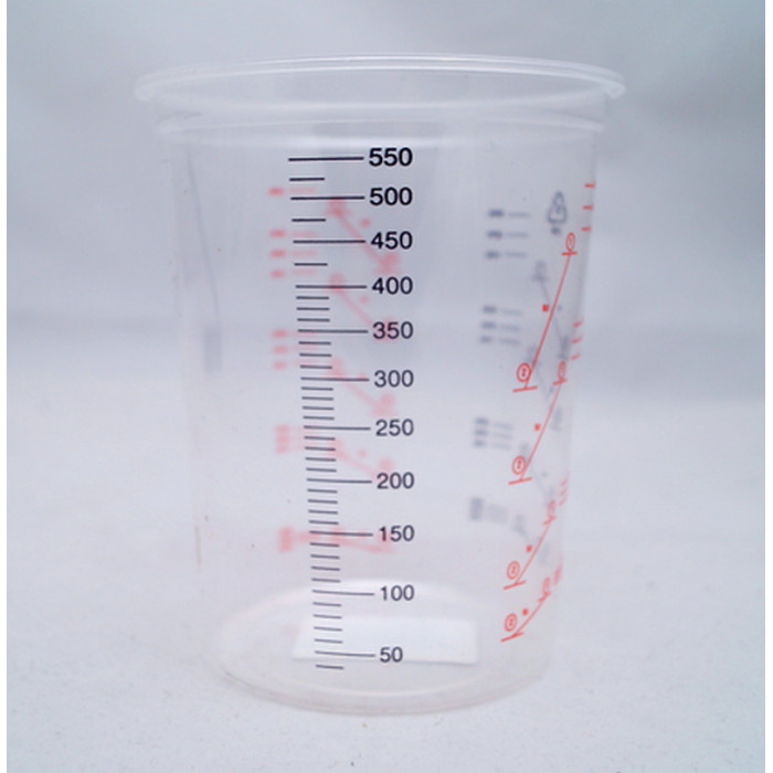 Мірна склянка для змішування фарб та лаків NCPro 600 мл