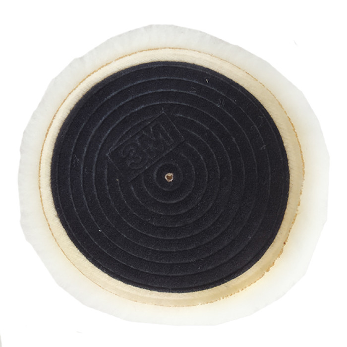 Полірувальне коло 3M 01927, білий вовняний 133 мм