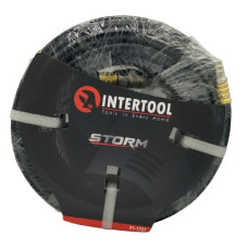 Шланг гумовий армований повітряний 20 атм, 8x15 мм, 10 м з швидкороз'ємними з'єднаннями INTERTOOL PT-1731