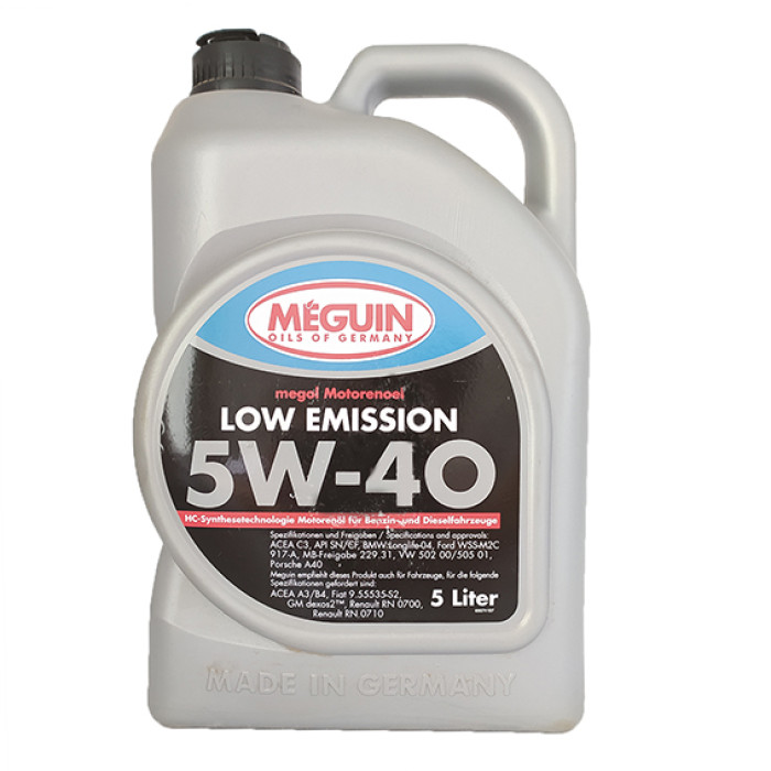 Олія моторна Meguin Megol Motorenoel Low Emission 5W-40, 5 л (арт.6574)