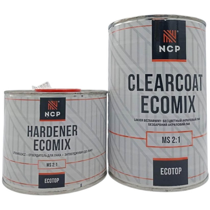 Лак акриловий NCPro MS Ecotop 1л + затверджувач 0,5л комплект
