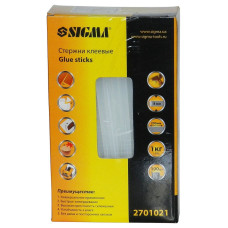 Стрижні клейові Ø8×200мм (прозорі) SIGMA (2701021) поштучно (100 шт. в упаковці)