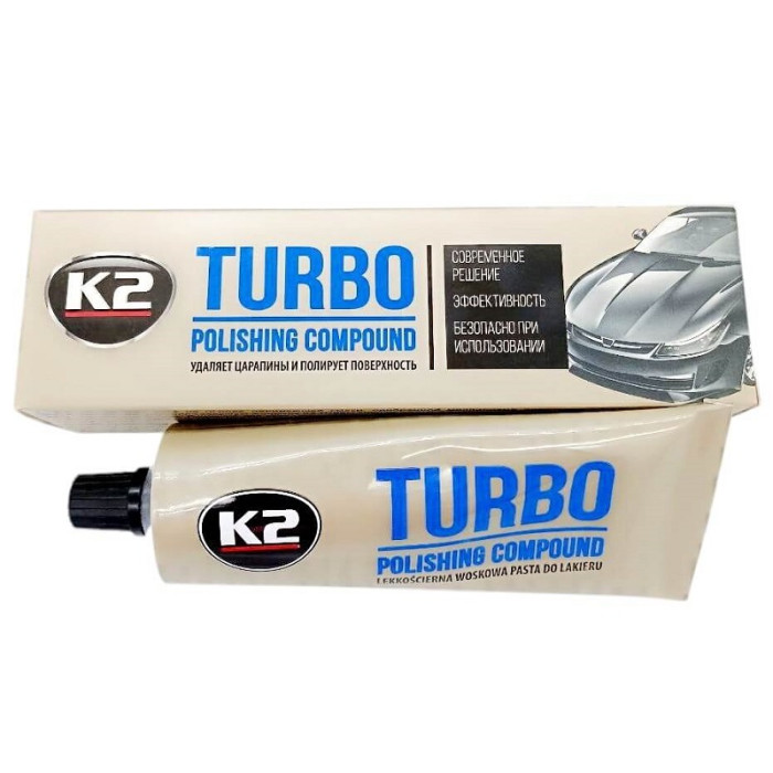 Паста для полірування воскова кузова K2 TEMPO 0.12 кг