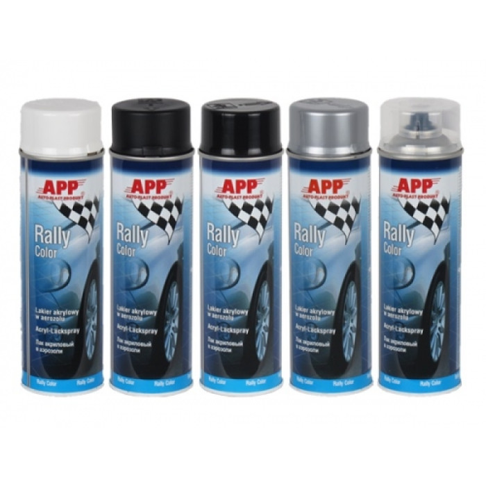 Лак акриловий безбарвний в аерозолі APP Rally Color 500мл