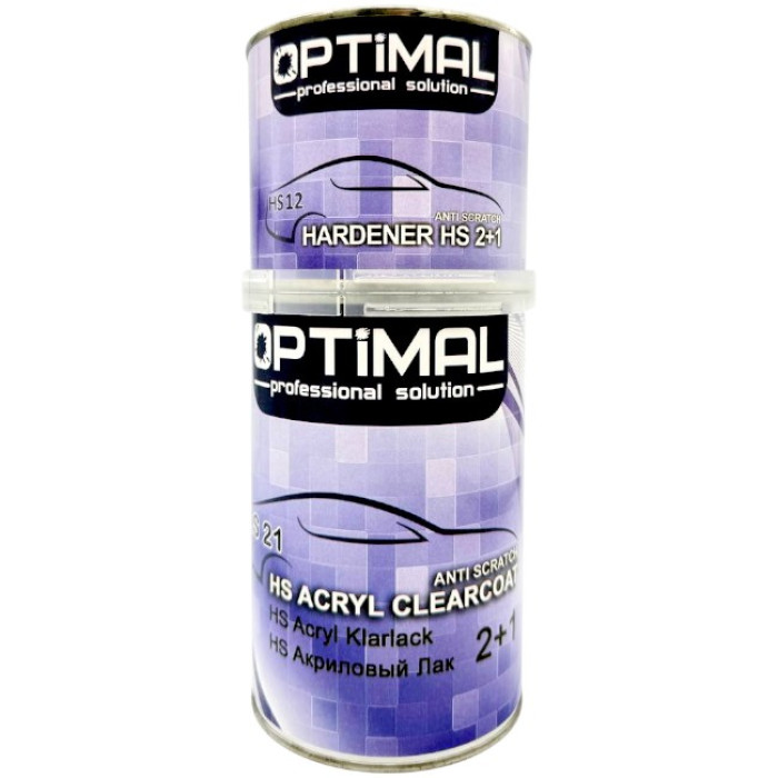 Лак проти подряпин OPTIMAL HS ANTISCRATCH, 1 л + відп. 0,5 л
