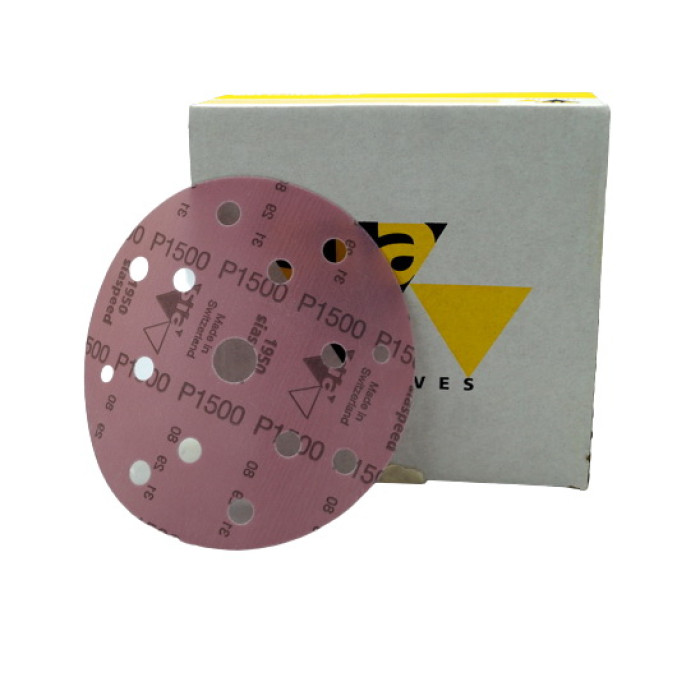 Шліфувальний круг 8+6+1 отворів, 1950, діаметр 150 мм, P1500, SIA