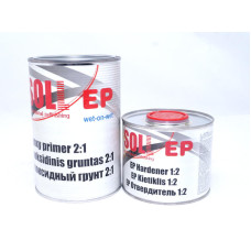 Грунт епоксидний SOLL із затверджувачем 2:1 Epoxy Primer, сірий, 1.5 л
