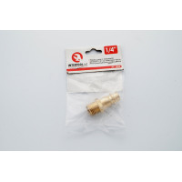 Перехідник із зовнішнім різьбленням 1/4 на відповідну частину швидкороз'ємного з'єднання INTERTOOL PT-1820