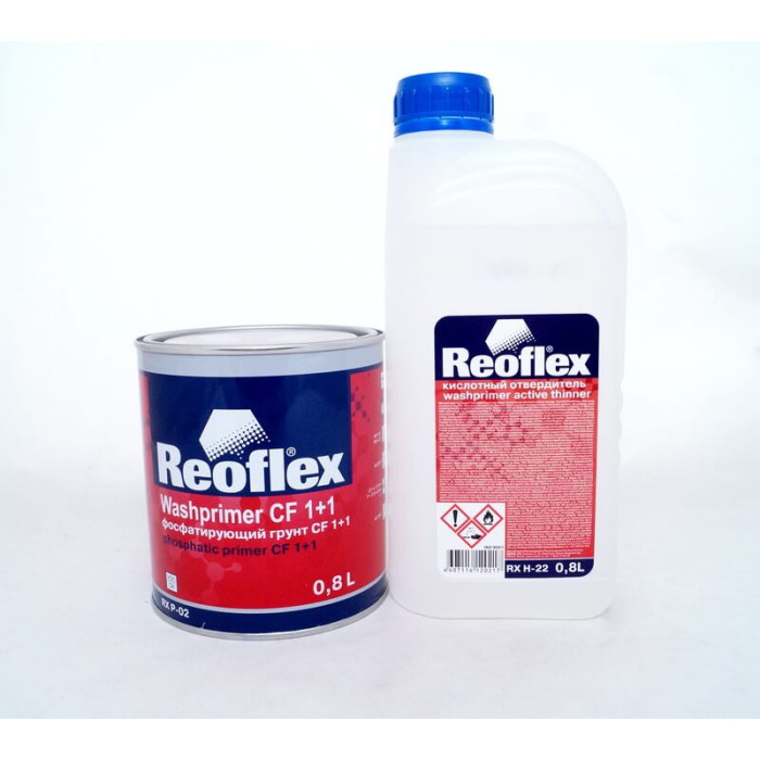 Фосфатуючий грунт Reoflex CF 1+1 0.8л із затверджувачем 0,8л (арт.RX P-02/RX H-22)