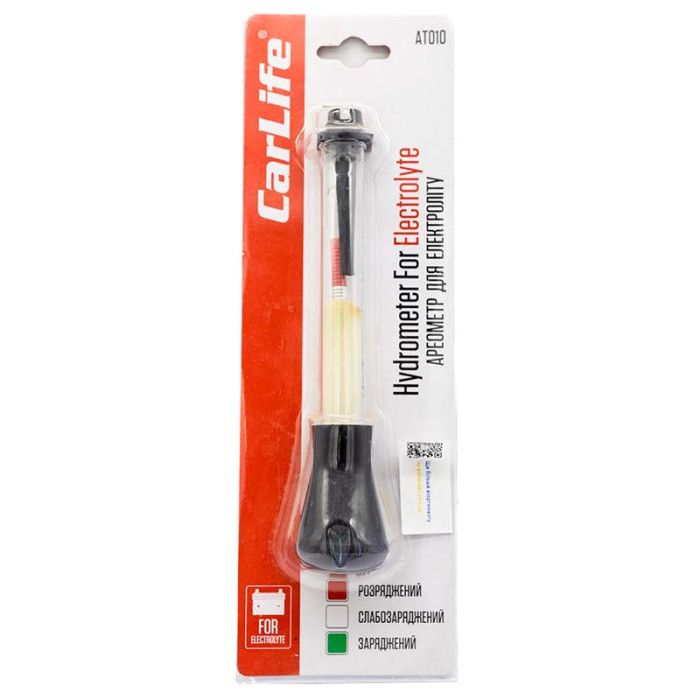 Ареометр для електроліту, CarLife (AT010)