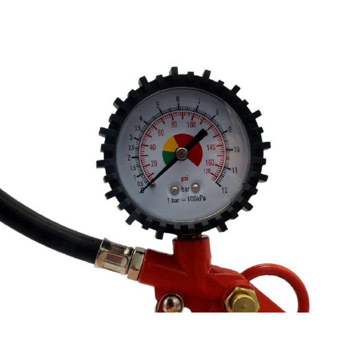 Пістолет для підкачування коліс із манометром 63 мм пневматичний. INTERTOOL PT-0504