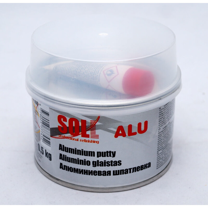 Шпаклівка із алюмінієм SOLL Aluminium Putty 0.5кг (SG9 050)