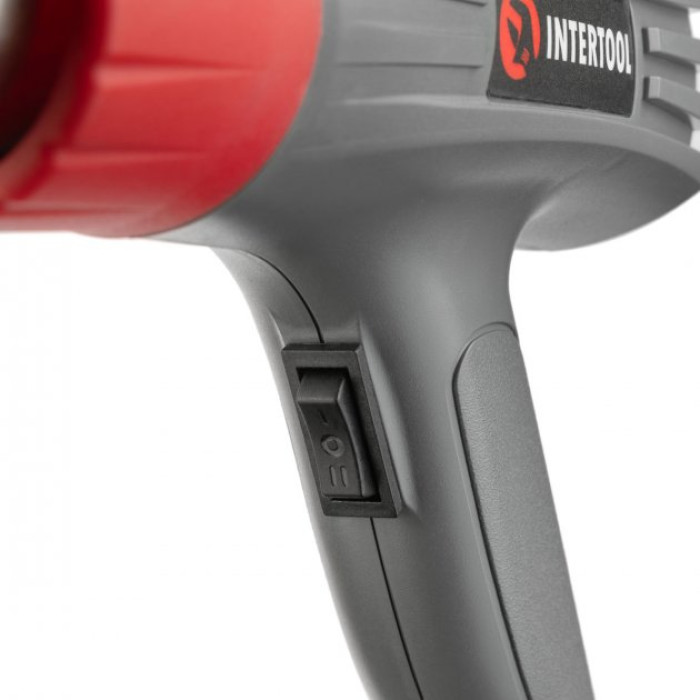Фен технічний 2000 Вт, 2 режими, 400-600 град., 300-500 л/хв INTERTOOL DT-2416