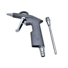 Пістолет продувний короткий з додатковим наконечником 80 мм INTERTOOL PT-0803