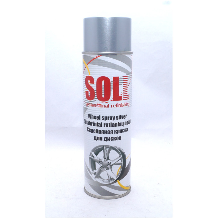 Фарба для дисків SOLL S700003 срібляста в аерозолі 500 мл