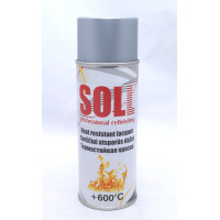 Фарба термостійка SOLL срібляста 600*С 400 мл (S700013)