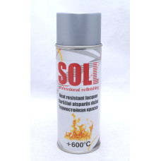 Фарба термостійка SOLL срібляста 600*С 400 мл (S700013)