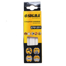 Стрижні клейові Ø8×150мм 6шт (прозорі) SIGMA (2701251)