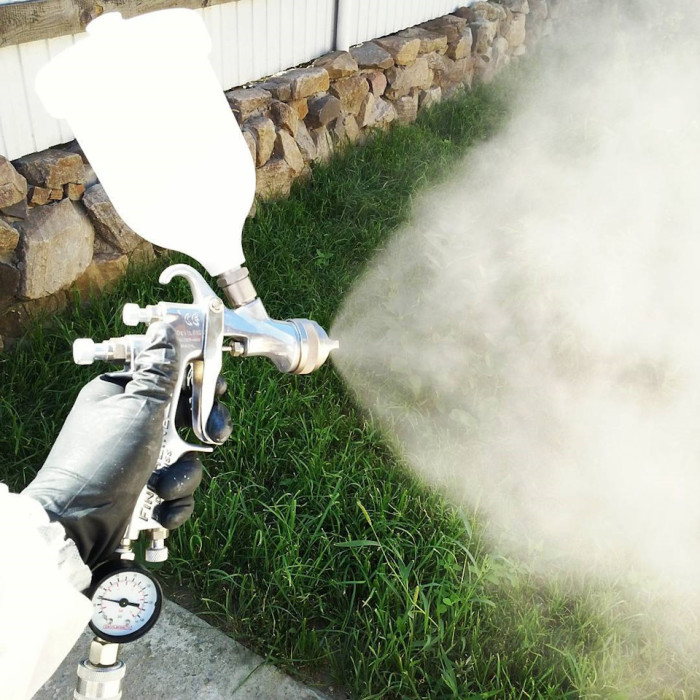 Краскопульт DeVilbiss FLG-G5-14, дюза 1,4 мм, верхній пластиковий бачок 600 мл