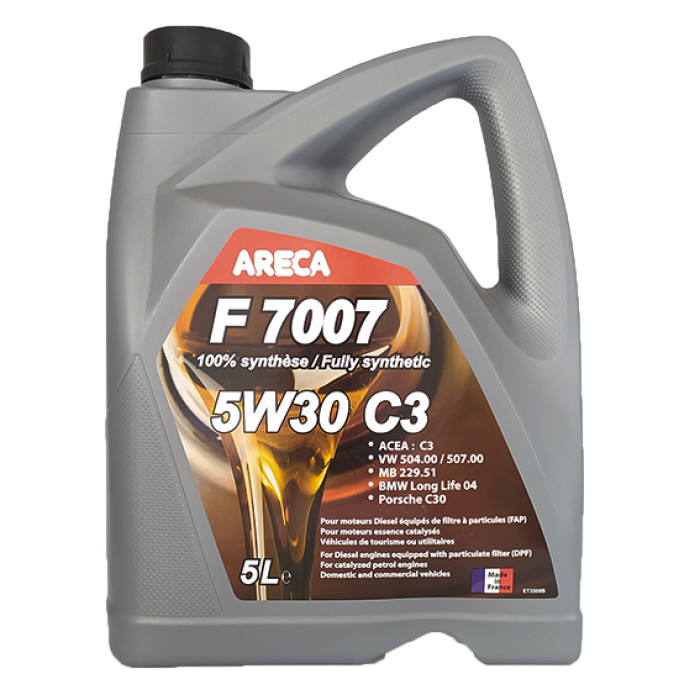 Олія моторна Areca F7007 5W-30 C3 504/507, 5 л
