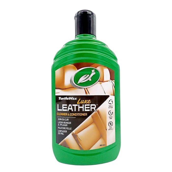 Очищувач та кондиціонер для шкіри Turtle Wax LUXE LEATHER 500 мл у пляшці