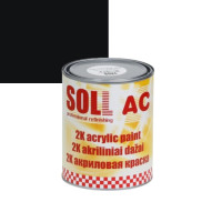 Фарба акрилова SOLL Black Matt чорна матова 1л без затверджувача