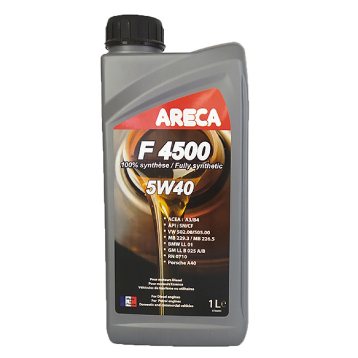 Олія моторна Areca F4500 5W-40, 1 л